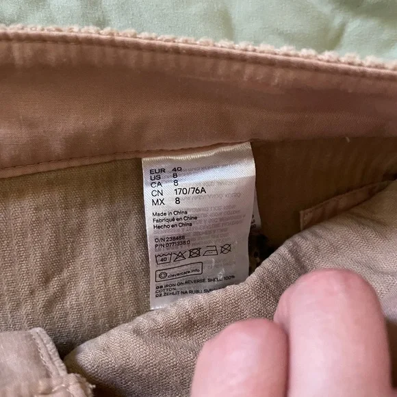 Tan corduroy skirt - Picture 6 of 9